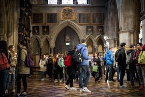 Community gathering in Saint Patrick's Cathedral